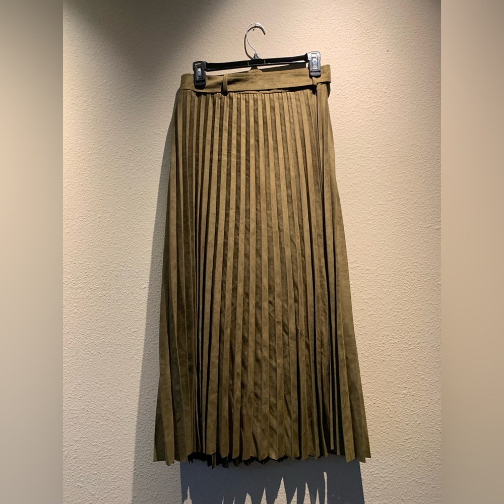 Zara Pleated Midi Skirt - Picture 7 of 9